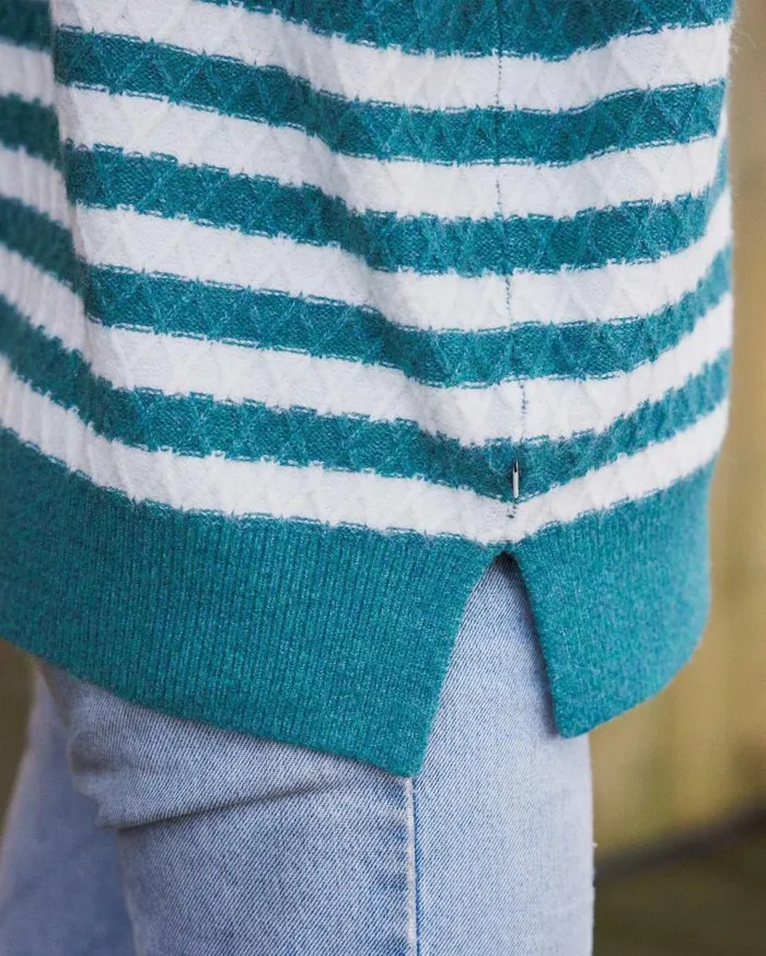 Women Tops Passenger Ramble Recycled Knitted Jumper Mediterranean Mediterranean