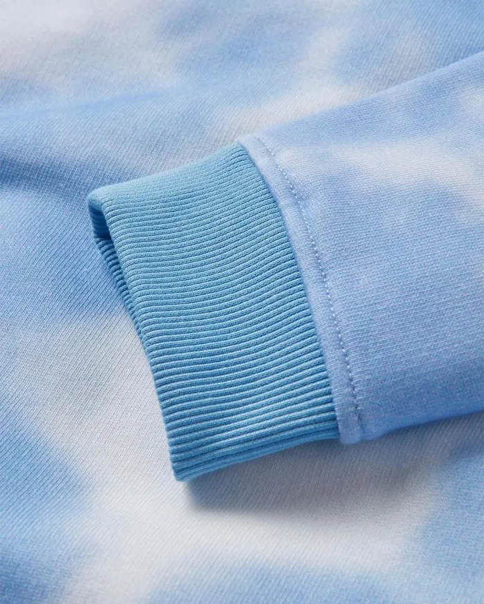Women Tops Passenger Rediscover Organic Cotton Sweatshirt Tie Dye Cornflower Tie Dye Cornflower