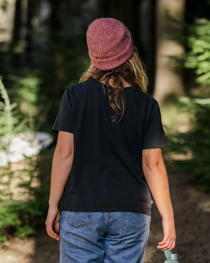 Women Tops Passenger Solitude Recycled Cotton TShirt Black Black
