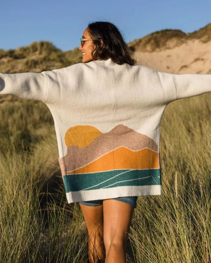 Women Tops Passenger Vista Recycled Knitted Cardigan Off White Off White