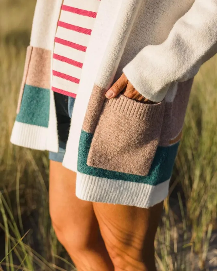 Women Tops Passenger Vista Recycled Knitted Cardigan Off White Off White