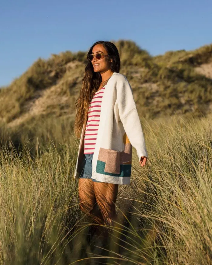 Women Tops Passenger Vista Recycled Knitted Cardigan Off White Off White