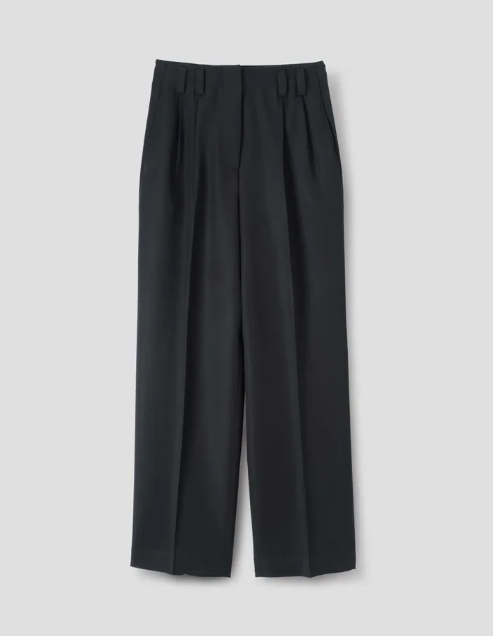 Women Twin Pleat Trouser Black Margaret Howell Trousers