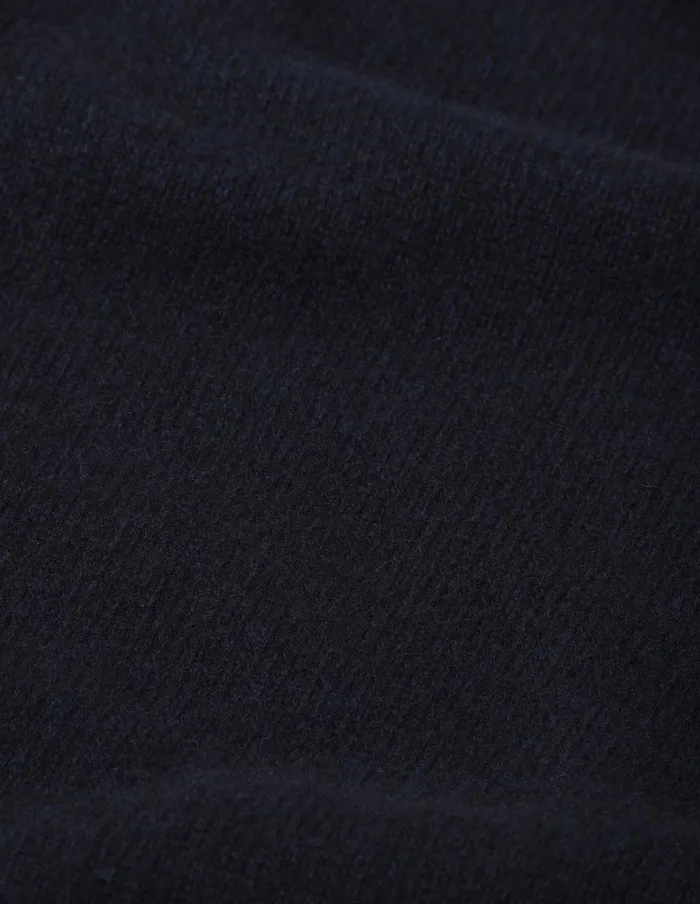 Women Wide Roll Neck Dark Navy Margaret Howell Knitwear