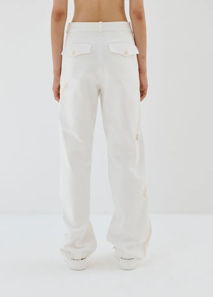 Women Zipper Detail Cargo Pants MONSE Bottoms