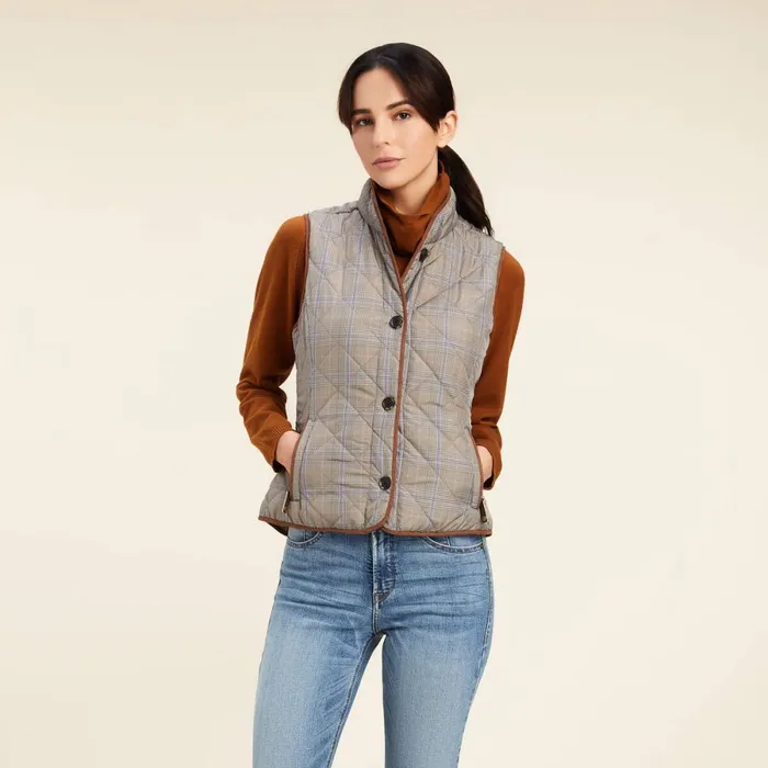 Woodside 20 Vest Glen Plaid Women Ariat Jackets and Vests