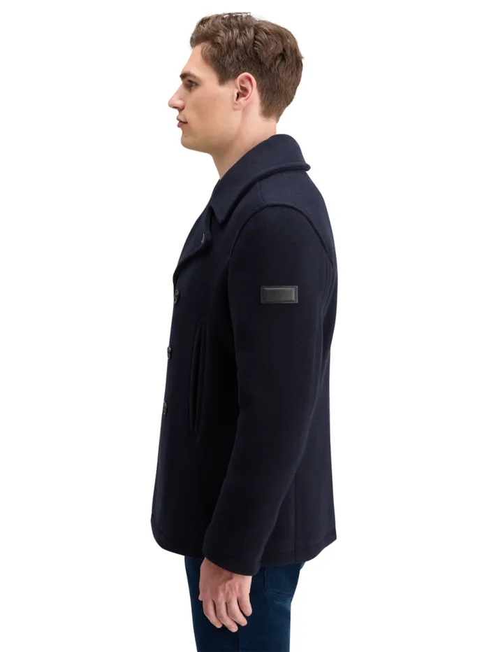 WOOL BLEND PEACOAT Coffee Men Scotch and Soda Jackets and Coats