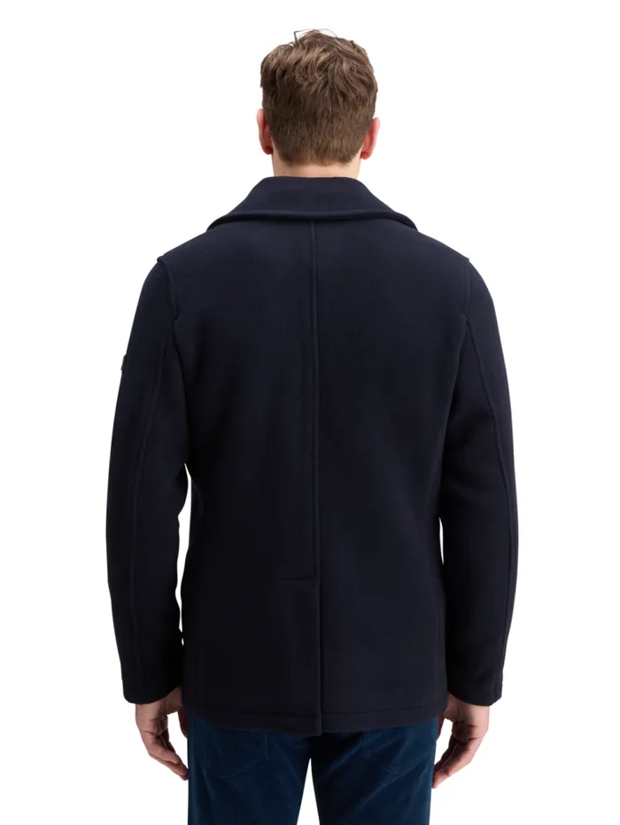 WOOL BLEND PEACOAT Coffee Men Scotch and Soda Jackets and Coats