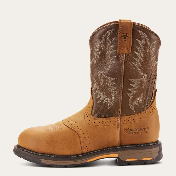 WorkHog Pullon Composite Toe Aged Bark Men Ariat Work Boots WorkHog Pullon Composite Toe Aged Bark Men Ariat Work Boots