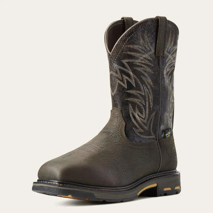WorkHog Wide Square Toe MetGuard Waterproof Composite Toe Work Boot Bruin Brown Men Ariat Waterproof Boots