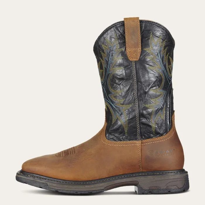 WorkHog Wide Square Toe Waterproof Steel Toe Work Boot Aged Bark Men Ariat Work Boots WorkHog Wide Square Toe Waterproof Steel Toe Work Boot Aged Bark Men Ariat Work Boots