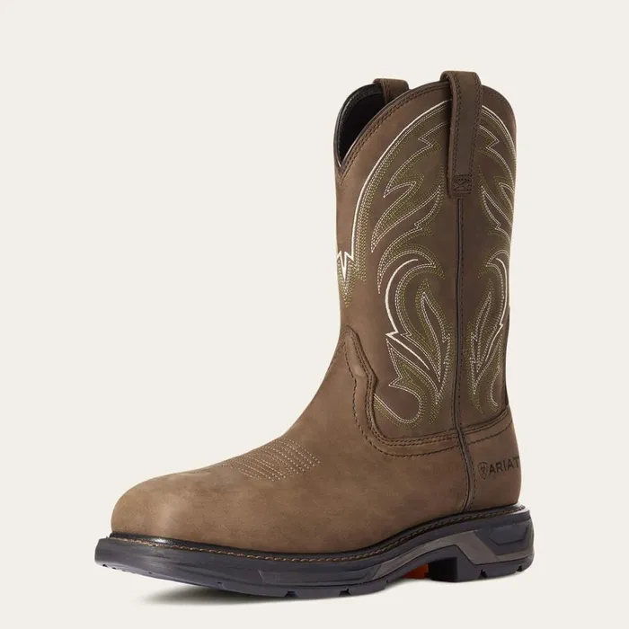 WorkHog XT Cottonwood Carbon Toe Work Boot Distressed Brown Men Ariat Work Boots