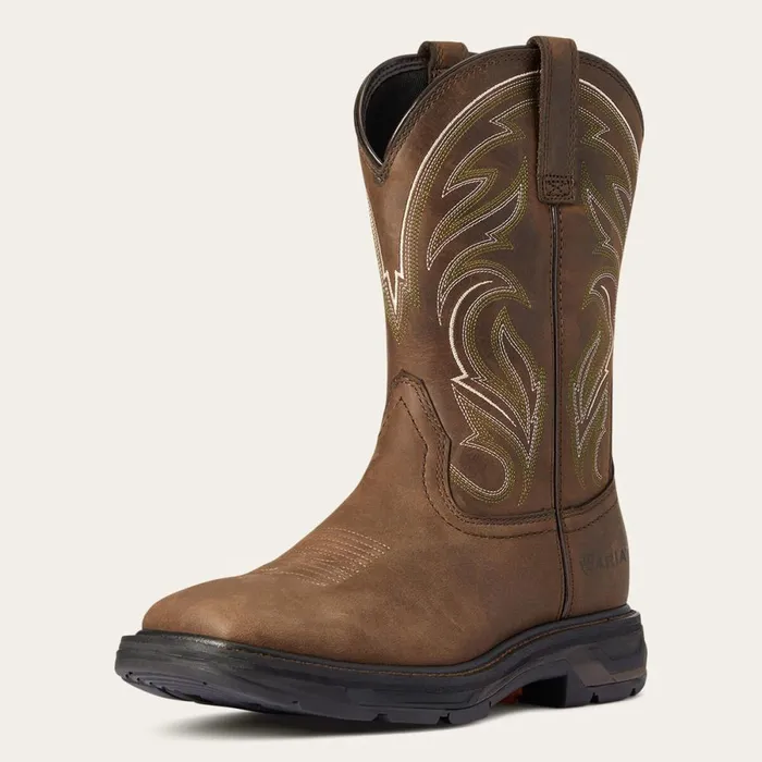 WorkHog XT Cottonwood Work Boot Distressed Brown Men Ariat Work Boots