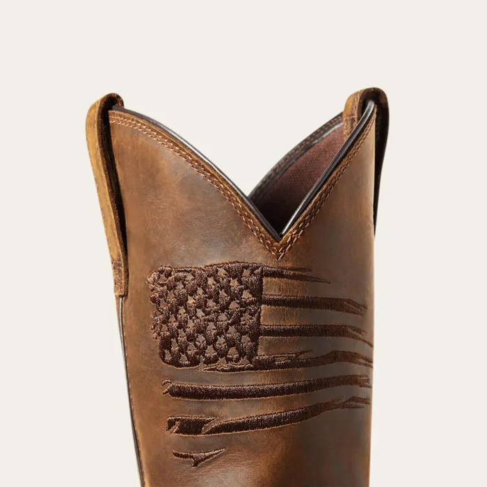 WorkHog XT Patriot Waterproof Carbon Toe Work Boot Distressed Brown Men Ariat Western Boots WorkHog XT Patriot Waterproof Carbon Toe Work Boot Distressed Brown Men Ariat Western Boots