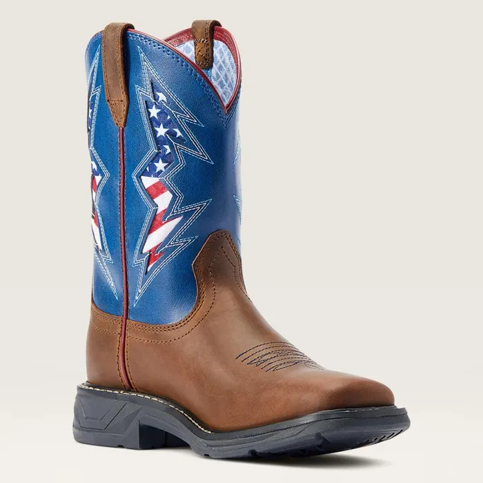 WorkHog XT VentTEK Bolt Western Boot Distressed Tan MenKids Ariat Work Boots WorkHog XT VentTEK Bolt Western Boot Distressed Tan MenKids Ariat Work Boots