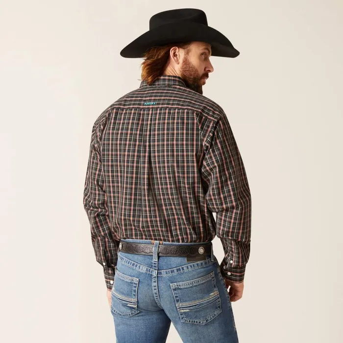 Wrinkle Free Gaven Classic Fit Shirt Black Men Ariat Button Down Shirts