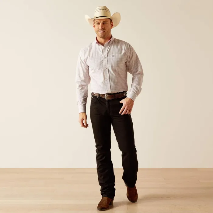 Wrinkle Free Ozzy Fitted Shirt Light Lilac Men Ariat Button Down Shirts Wrinkle Free Ozzy Fitted Shirt Light Lilac Men Ariat Button Down Shirts