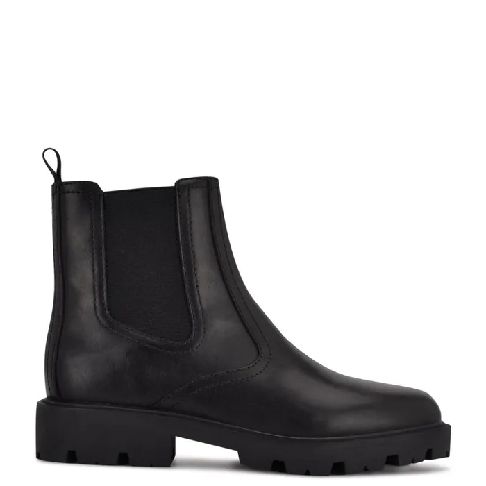Yeeps Chelsea Lug Sole Booties Black Women Nine West Boots and Booties