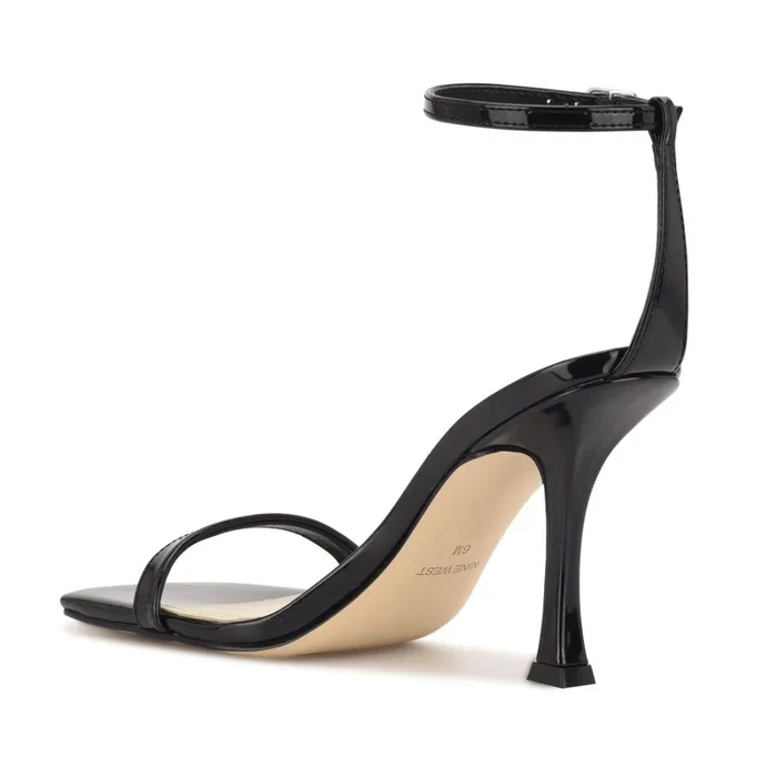 Yess Ankle Strap Sandals Black Women Nine West High Heels Yess Ankle Strap Sandals Black Women Nine West High Heels