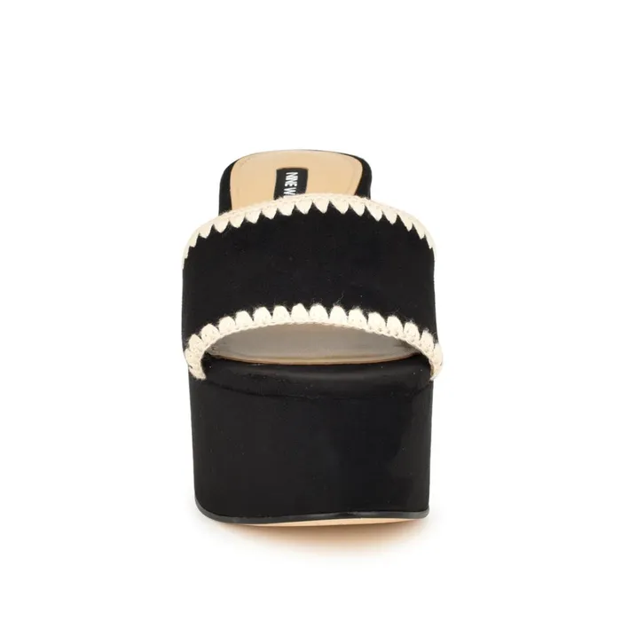 Yickie Platform Slide Sandals Black Women Nine West Casual Yickie Platform Slide Sandals Black Women Nine West Casual