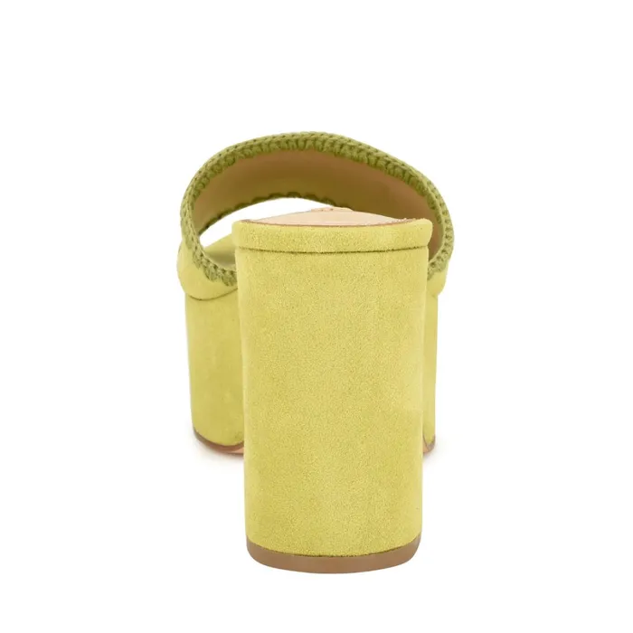 Yickie Platform Slide Sandals Green Women Nine West Platforms Yickie Platform Slide Sandals Green Women Nine West Platforms