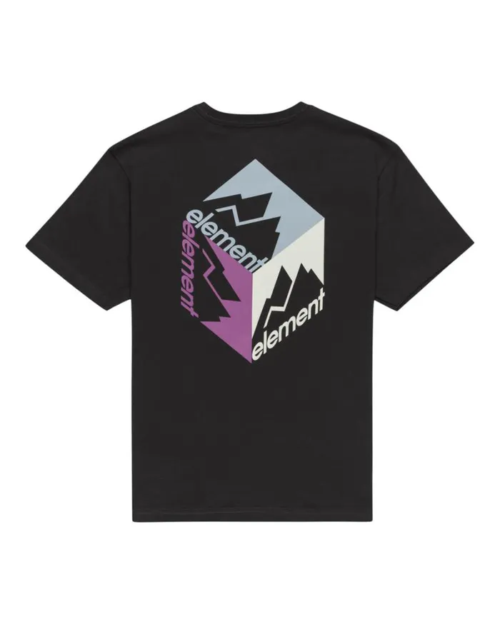 Youth Element Tshirts Hoodies and Jackets Joint Cube Short Sleeve TShirt Off Black