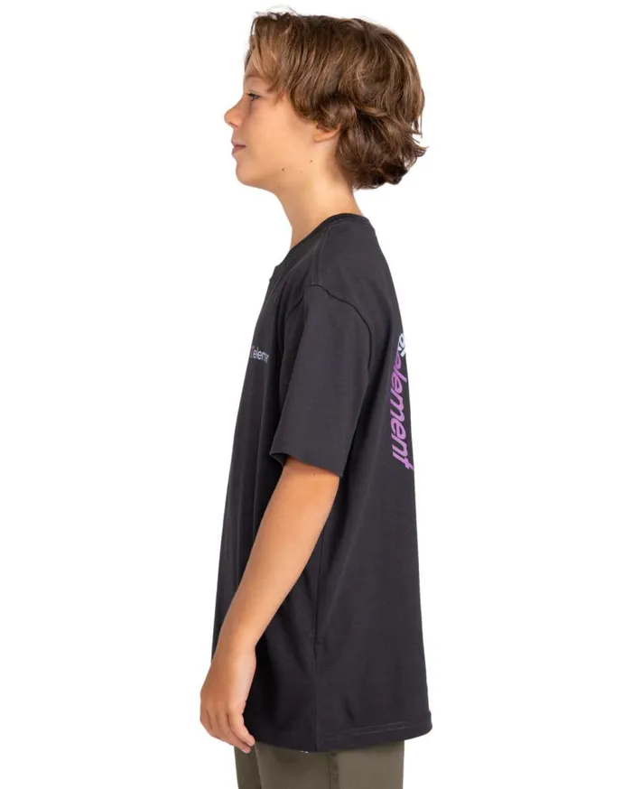 Youth Element Tshirts Hoodies and Jackets Joint Cube Short Sleeve TShirt Off Black