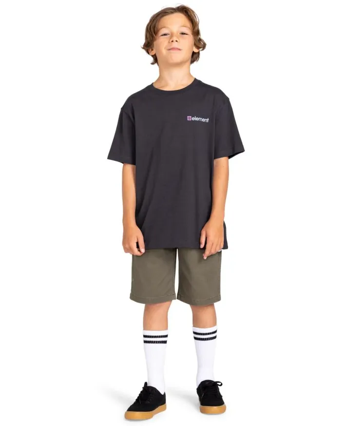 Youth Element Tshirts Hoodies and Jackets Joint Cube Short Sleeve TShirt Off Black