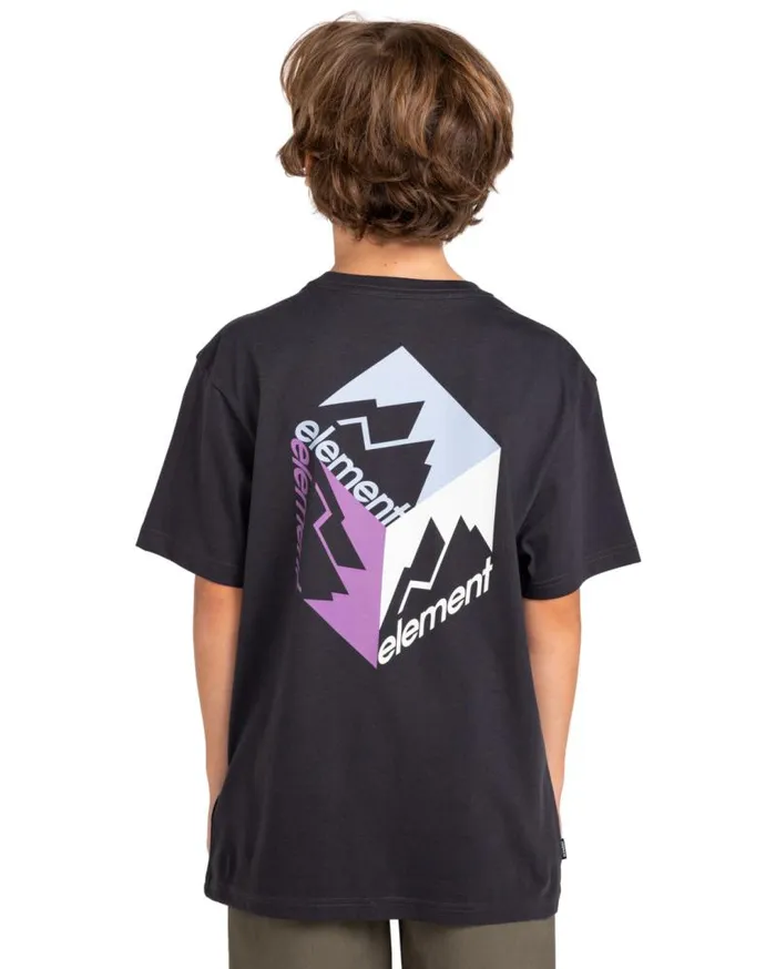 Youth Element Tshirts Hoodies and Jackets Joint Cube Short Sleeve TShirt Off Black