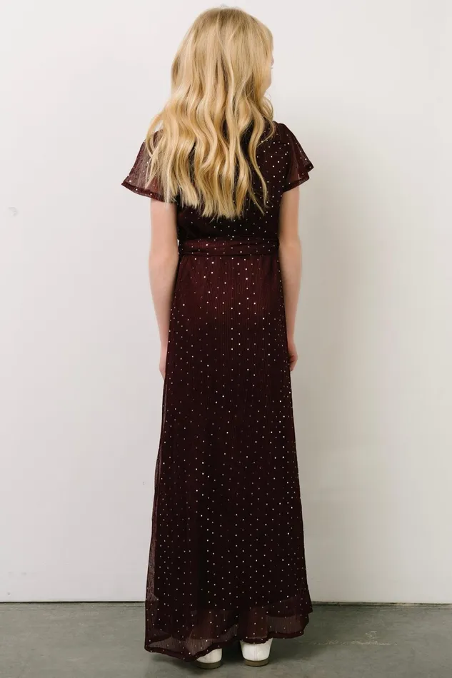Youth Grace Sparkle Gown Mulberry Women Baltic Born Flower Girl Youth Grace Sparkle Gown Mulberry Women Baltic Born Flower Girl