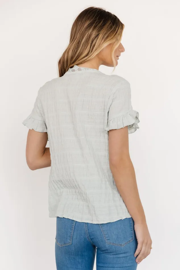 Zara Lace Top Sage Women Baltic Born Blouses Shirts Zara Lace Top Sage Women Baltic Born Blouses Shirts