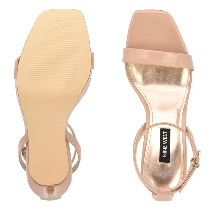 Zilo Platform Sandals Barely Nude Patent Women Nine West Platforms Zilo Platform Sandals Barely Nude Patent Women Nine West Platforms
