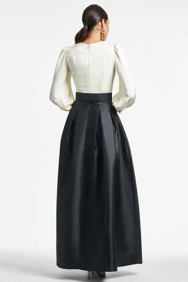 Zoe Gown 8211 IvoryBlack Women Sachin and Babi Evening