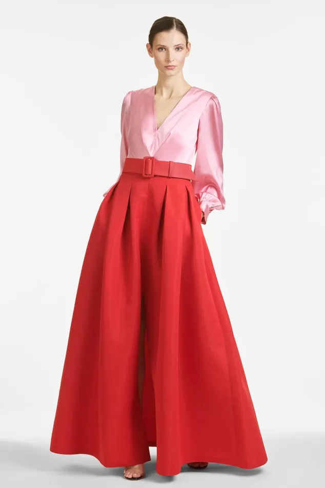 Zoe Gown 8211 RoseCherry Red Women Sachin and Babi Evening