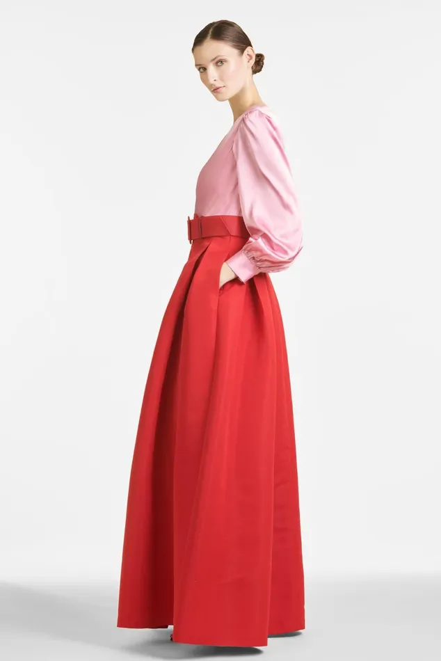 Zoe Gown 8211 RoseCherry Red Women Sachin and Babi Evening