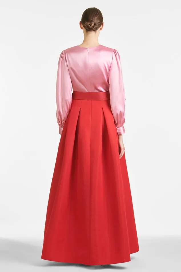 Zoe Gown 8211 RoseCherry Red Women Sachin and Babi Evening